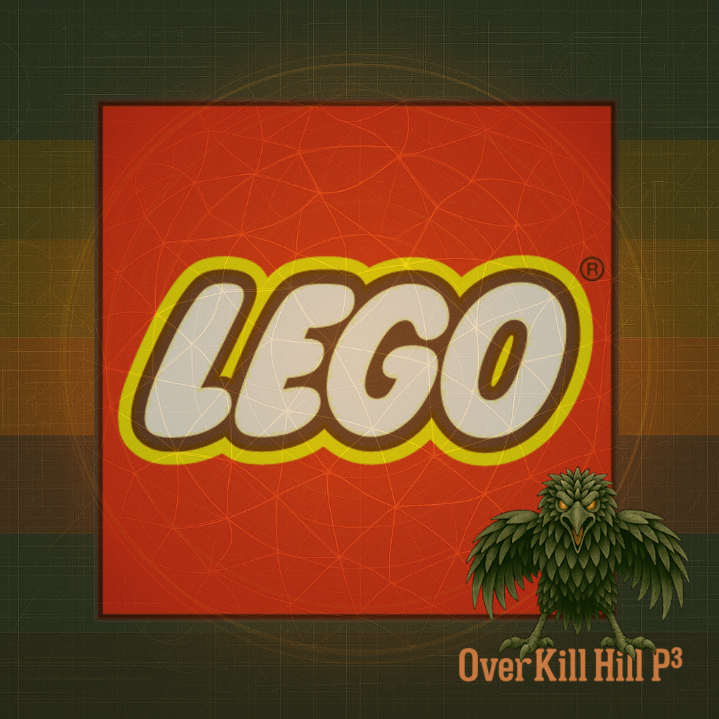 OverKill Hill P³ — GPT‑BRG01 LEGO BrandGuard protection artwork (not affiliated with the LEGO Group)