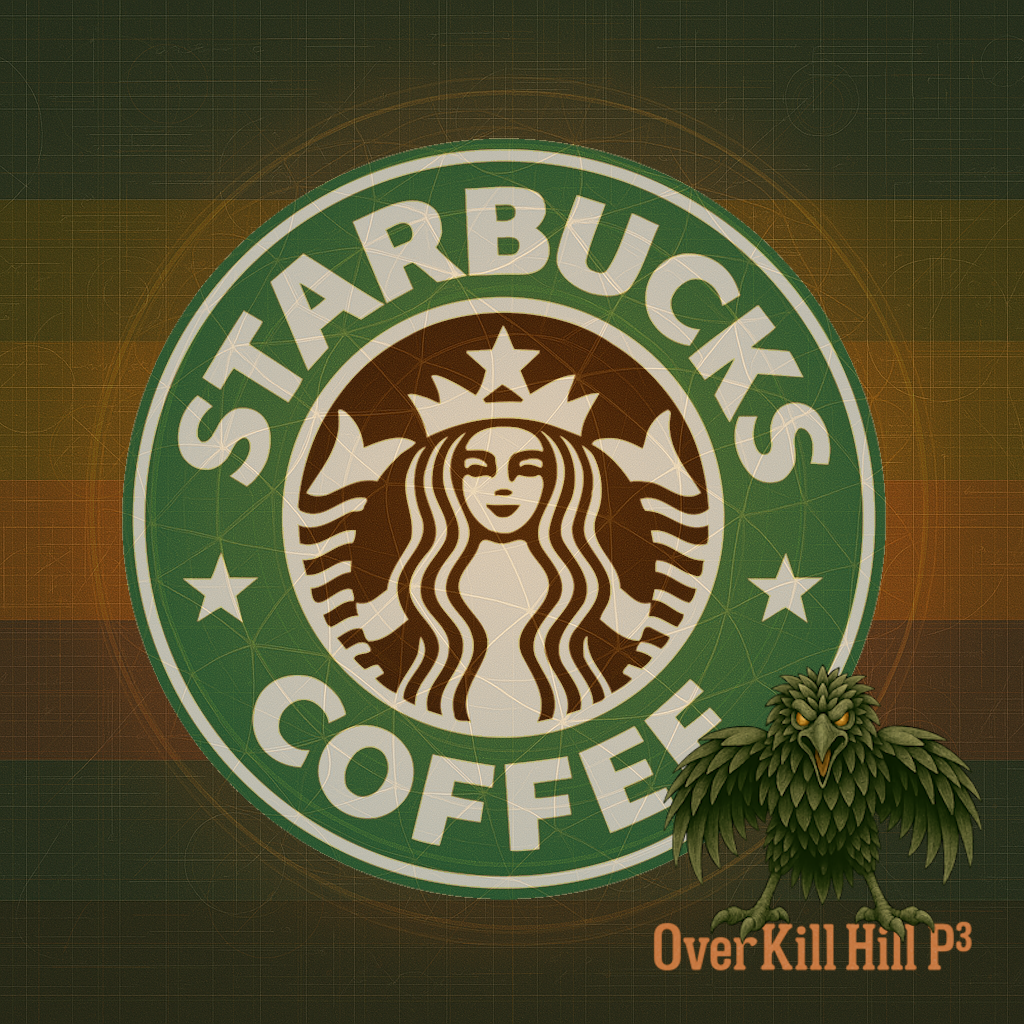 Overkill Hill P³ · GPT‑BRG02 Starbucks: Brandguard artwork